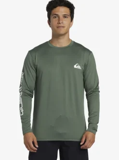 Quiksilver Omni Session Long Sleeve Upf 50 Surf T-Shirt Laurel Wreath Online