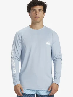 Quiksilver Omni Session Long Sleeve Upf 50 Surf T-Shirt Celestial Blue Fashion