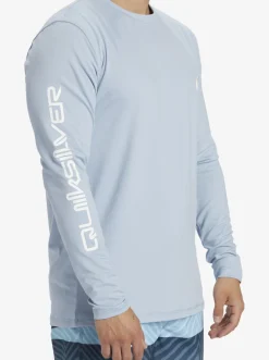 Quiksilver Omni Session Long Sleeve Upf 50 Surf T-Shirt Celestial Blue Fashion