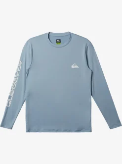 Quiksilver Omni Session Long Sleeve Upf 50 Surf T-Shirt Celestial Blue Fashion