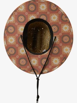 Quiksilver Outsider Straw Lifeguard Hat Baked Clay Fashion