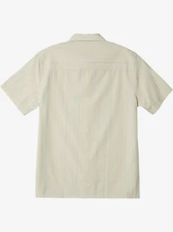 Quiksilver Pacific Stripe Short Sleeve Woven Shirt Birch Pacific Stripe Store