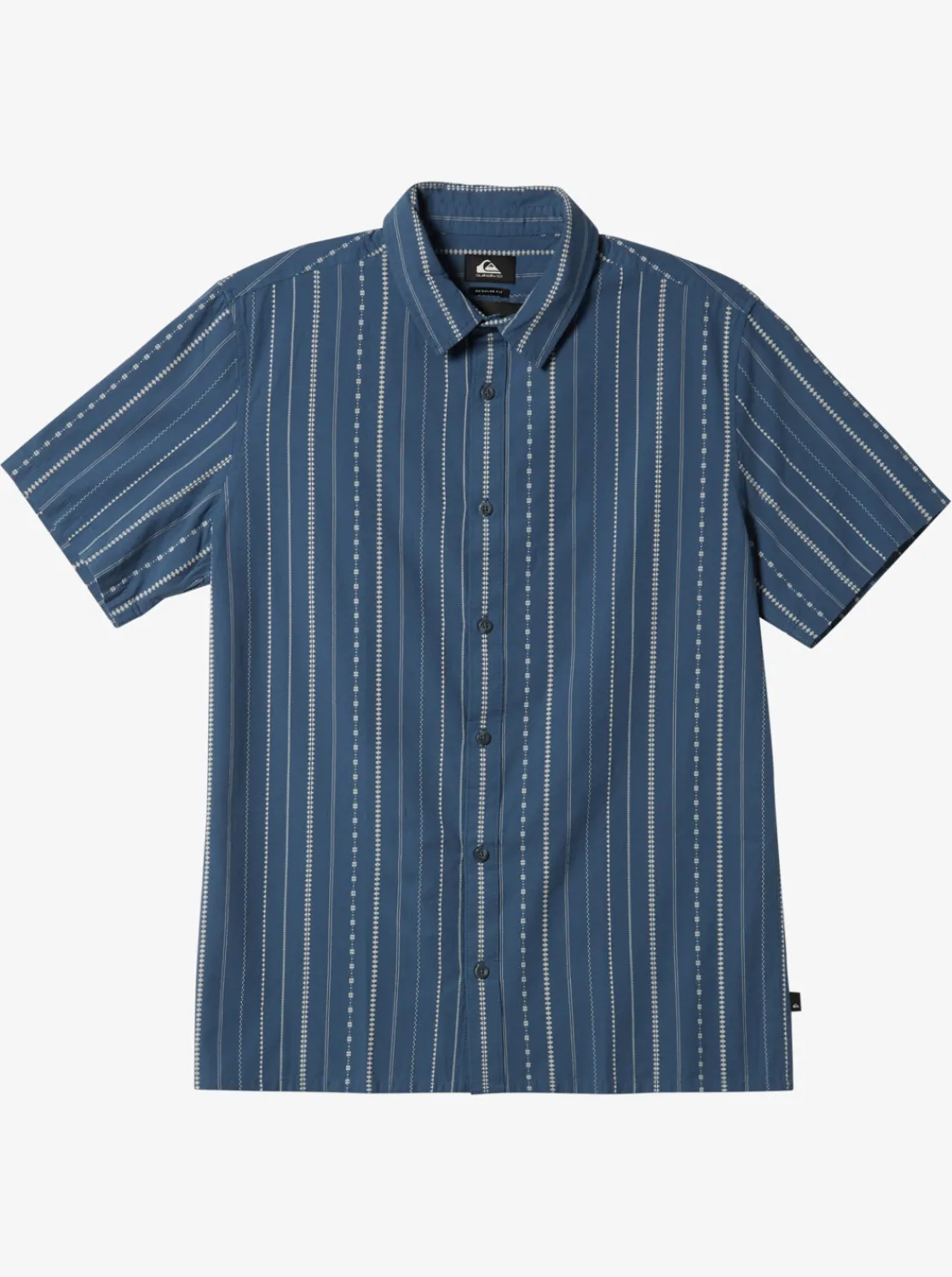 Quiksilver Pacific Stripe Short Sleeve Woven Shirt Berring Sea Pacific Stripes Shop