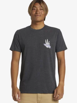 Quiksilver Peace Out T-Shirt Charcoal Heather Online