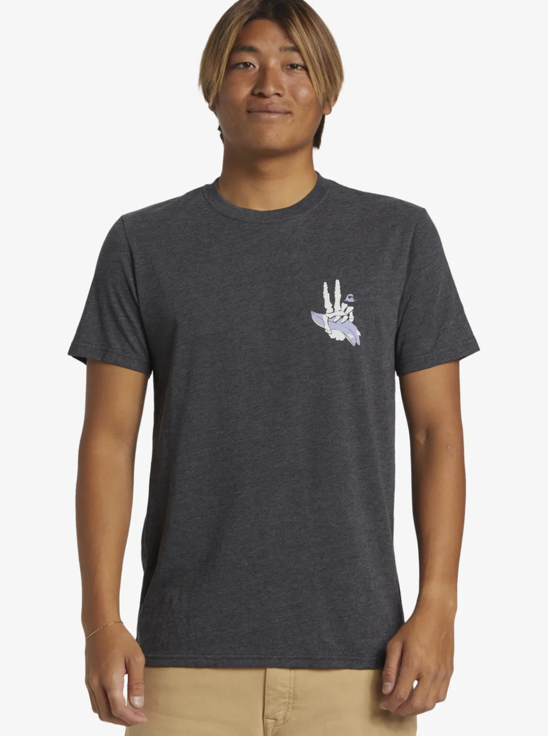Quiksilver Peace Out T-Shirt Charcoal Heather Online