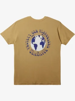 Quiksilver Protect Our Playground T-Shirt Taos Taupe Online