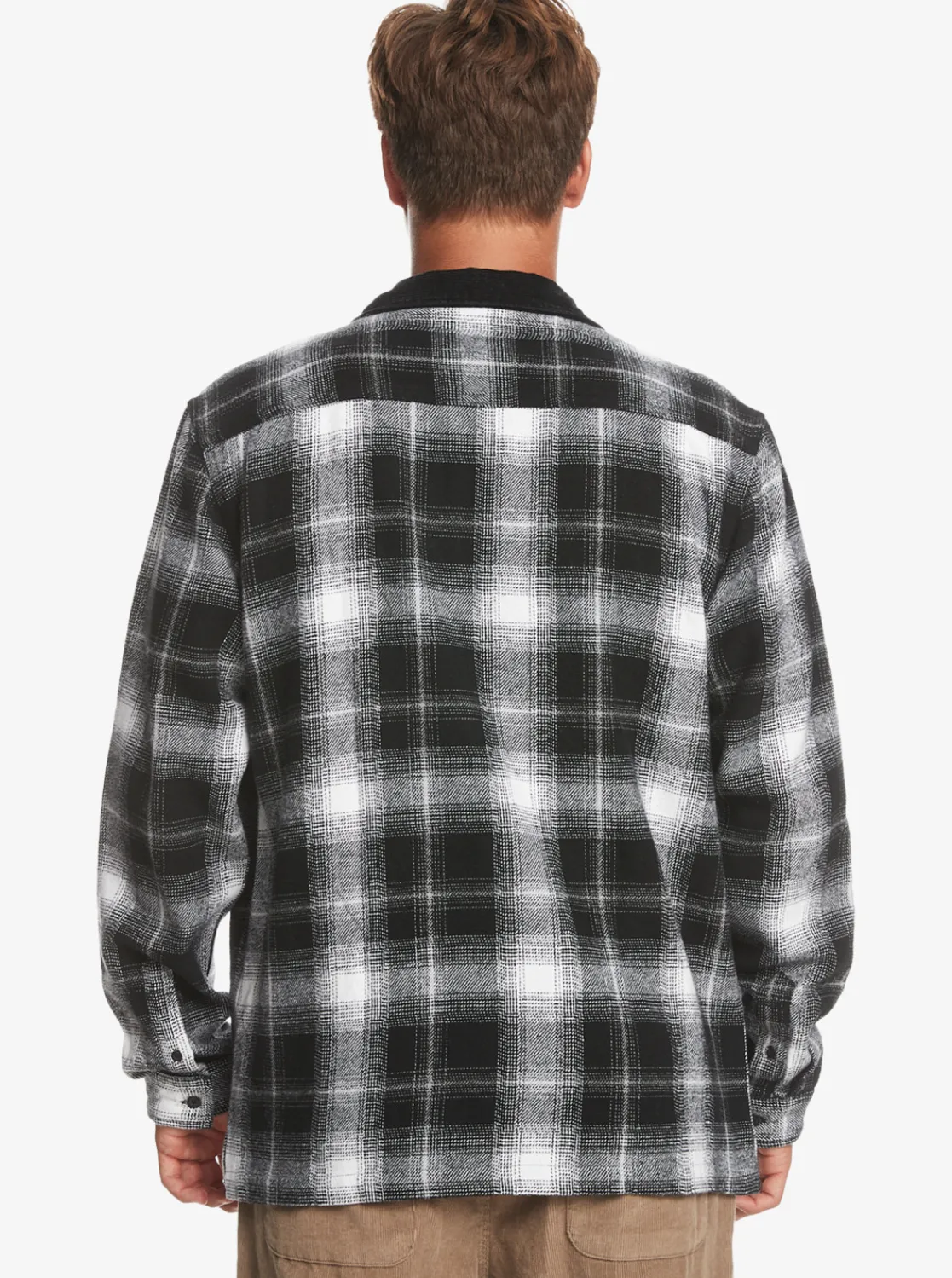 Quiksilver Quarrywood Flannel Long Sleeve Overshirt Black Quarrywood Cheap