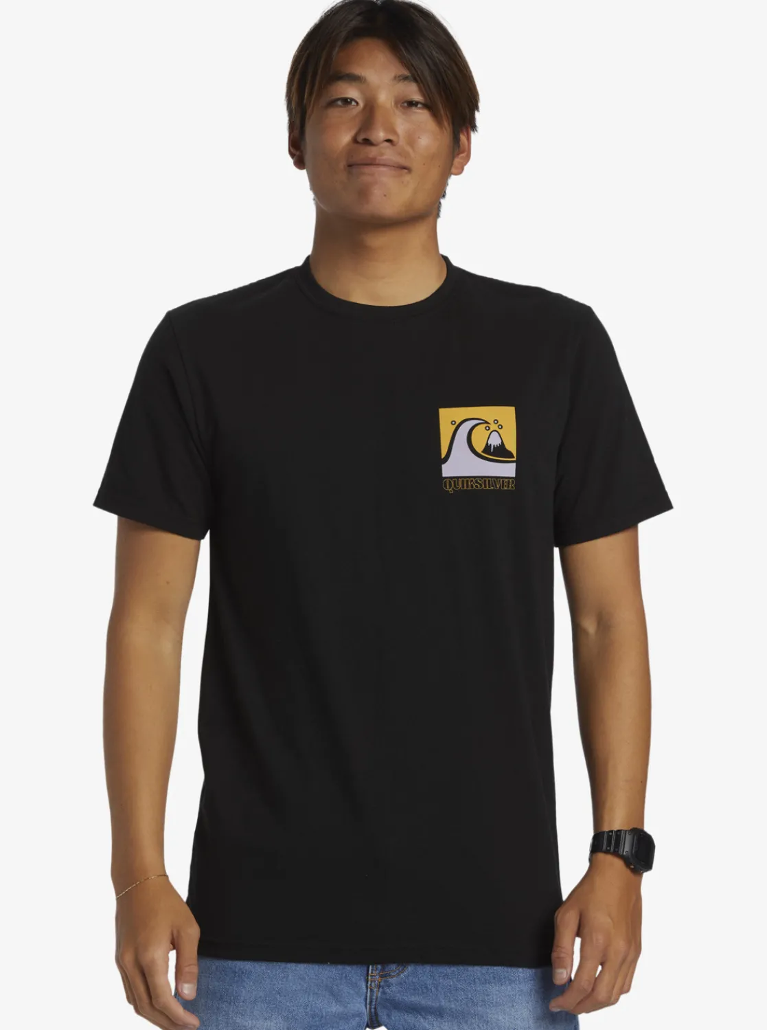 Quiksilver Quik Blocks T-Shirt Black Clearance