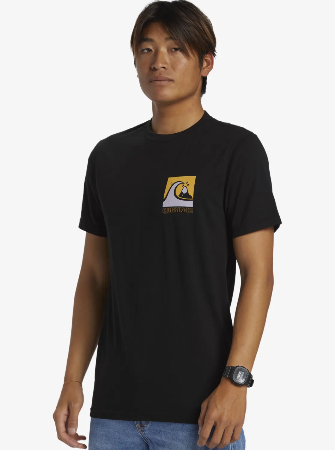 Quiksilver Quik Blocks T-Shirt Black Clearance