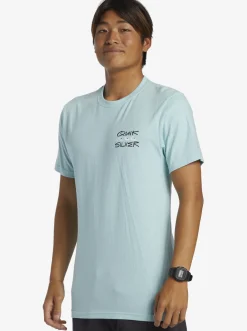 Quiksilver Quik Frame T-Shirt Pastel Turquoise New