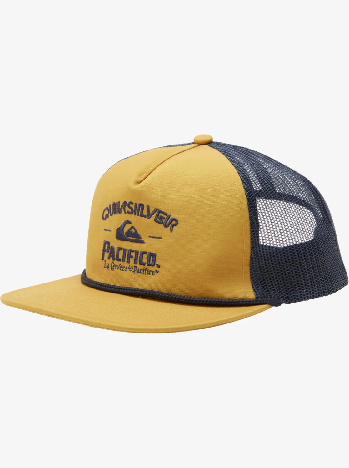 Quiksilver X Pacifico Cervesa Trucker Hat Goldie Clearance