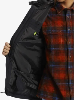 Quiksilver X Saturdays Nyc Technical Snow Jacket Black Cheap