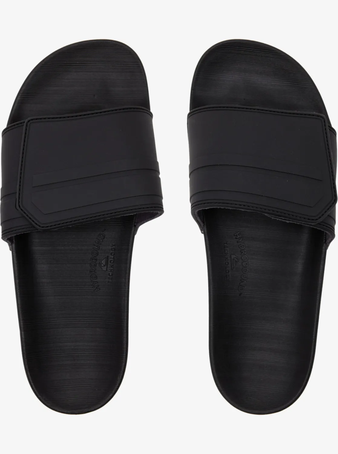 Quiksilver Rivi Adjustable Slides Black/Grey/Black Shop