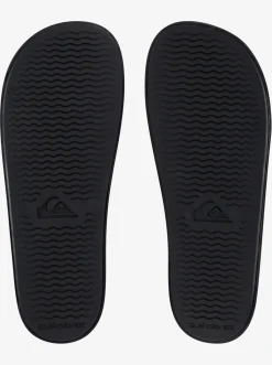 Quiksilver Rivi Adjustable Slides Black/Grey/Black Shop