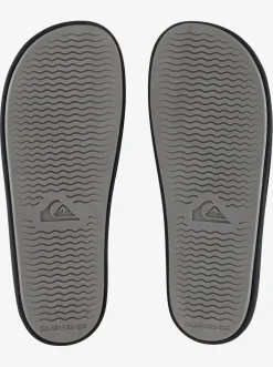 Quiksilver Rivi Slides Black/Black/White Cheap
