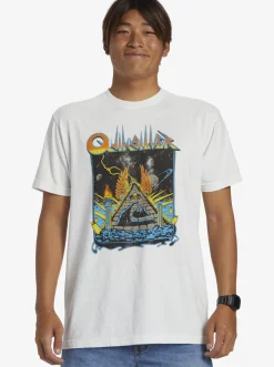 Quiksilver Rockin T-Shirt Antique White Flash Sale