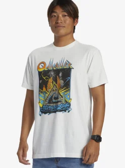 Quiksilver Rockin T-Shirt Antique White Flash Sale