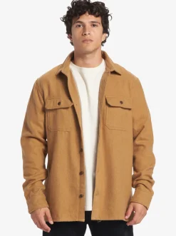 Quiksilver Salterhill Long Sleeve Shirt Bone Brown Best