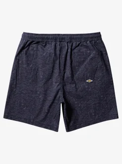 Quiksilver Saturn Taxer 18" Elastic Shorts Tarmac Tribal Floral Best Sale
