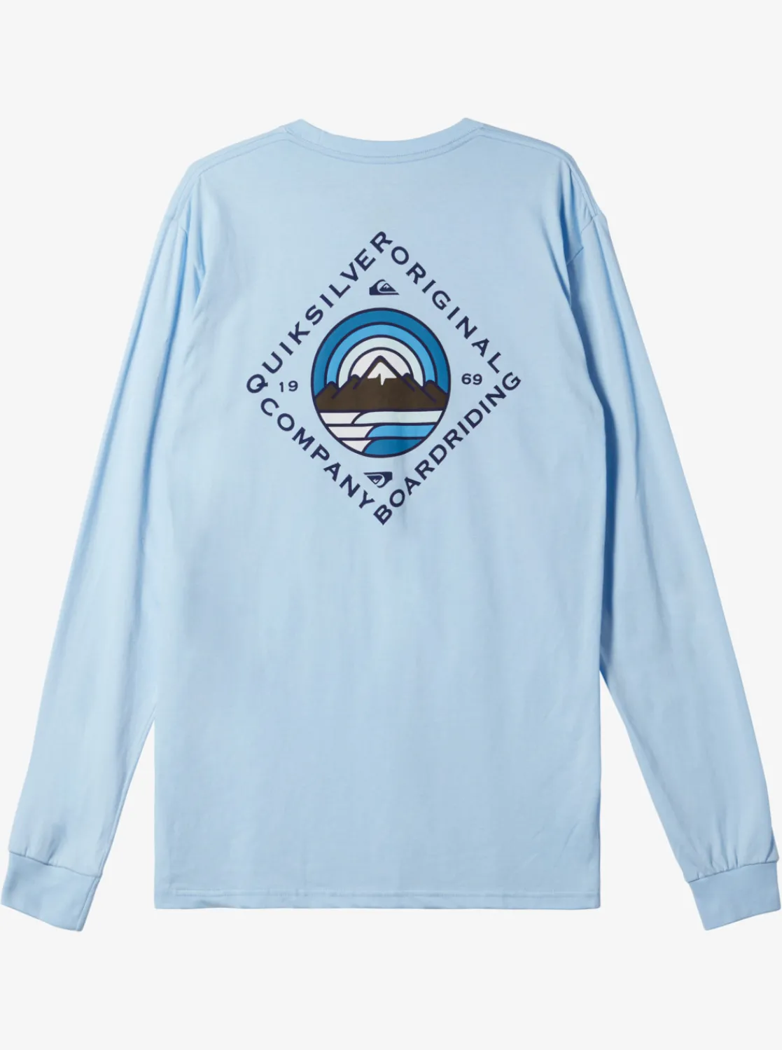 Quiksilver Scenic View Long Sleeve T-Shirt Clear Sky New