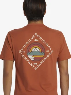 Quiksilver Scenic View T-Shirt Baked Clay Outlet