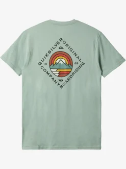 Quiksilver Scenic View T-Shirt Iceberg Green Flash Sale