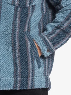 Quiksilver Sherpa Fleece Overshirt Aegean Blue Sherpa Shirt Sale