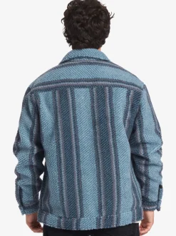 Quiksilver Sherpa Fleece Overshirt Aegean Blue Sherpa Shirt Sale