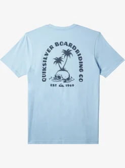 Quiksilver Skull Island T-Shirt Clear Sky Best Sale