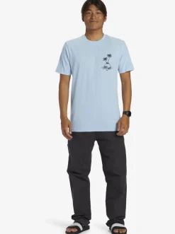 Quiksilver Skull Island T-Shirt Clear Sky Best Sale