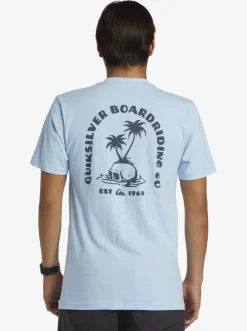 Quiksilver Skull Island T-Shirt Clear Sky Best Sale