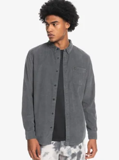 Quiksilver Smoke Trail Long Sleeve Shirt Iron Gate Cheap