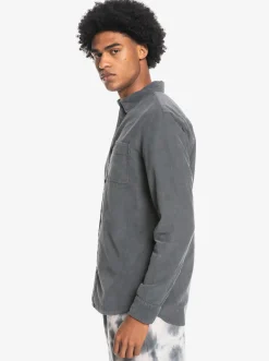 Quiksilver Smoke Trail Long Sleeve Shirt Iron Gate Cheap