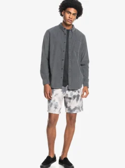 Quiksilver Smoke Trail Long Sleeve Shirt Iron Gate Cheap