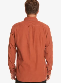 Quiksilver Smoke Trail Long Sleeve Shirt Baked Clay Cheap