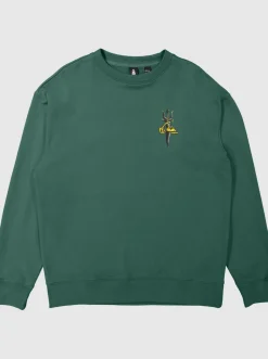 Quiksilver Sof Sweatshirt Smoke Pine New