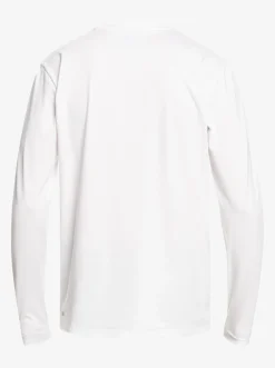 Quiksilver Solid Streak Long Sleeve Upf 50 Surf Tee White Discount
