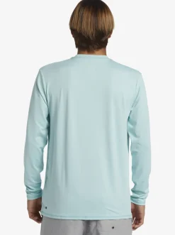 Quiksilver Solid Streak Long Sleeve Upf 50 Surf Tee Pastel Turquoise Discount