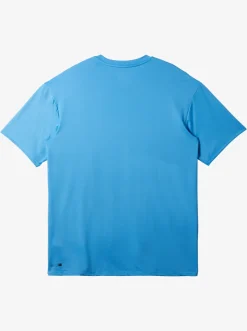 Quiksilver Solid Streak Short Sleeve Upf 50 Surf Tee Azure Blue New