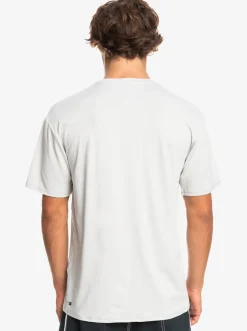 Quiksilver Solid Streak Short Sleeve Upf 50 Surf Tee Gray Violet Clearance