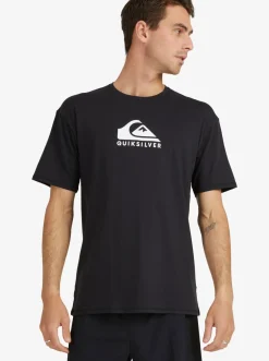 Quiksilver Solid Streak Short Sleeve Upf 50 Surf T-Shirt Black Clearance