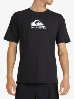 Quiksilver Solid Streak Short Sleeve Upf 50 Surf T-Shirt Black Clearance