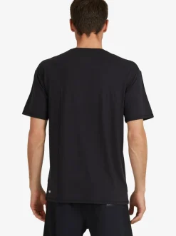 Quiksilver Solid Streak Short Sleeve Upf 50 Surf T-Shirt Black Clearance