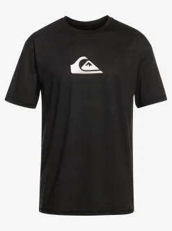 Quiksilver Solid Streak Short Sleeve Upf 50 Surf Tee Black Best