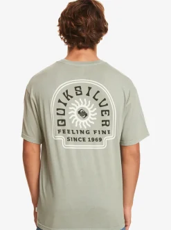 Quiksilver State Of Mind T-Shirt Iceberg Green Online