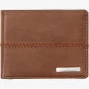 Quiksilver Stitchy Tri-Fold Wallet Chocolate Brown Store