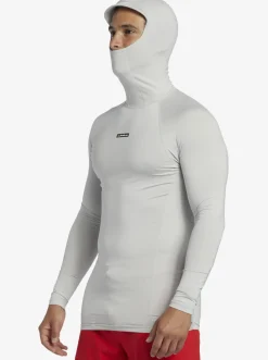 Quiksilver Storm Tripper Hooded Long Sleeve Surf Top Gray Violet Cheap