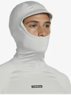 Quiksilver Storm Tripper Hooded Long Sleeve Surf Top Gray Violet Cheap