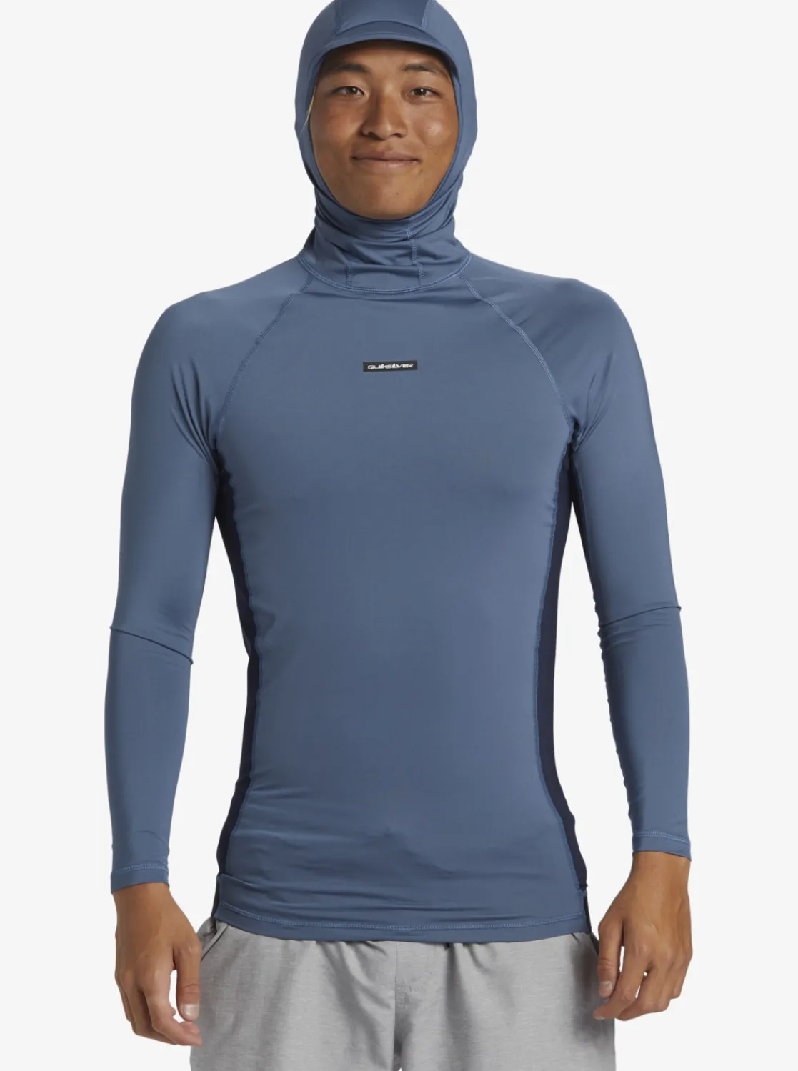 Quiksilver Storm Tripper Hooded Long Sleeve Surf Top Bering Sea Outlet