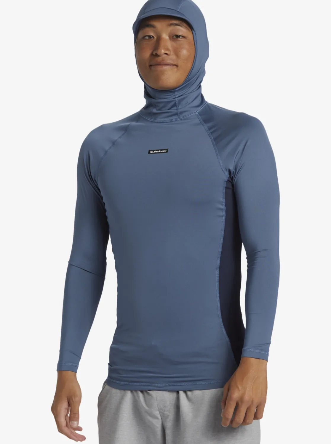 Quiksilver Storm Tripper Hooded Long Sleeve Surf Top Bering Sea Outlet